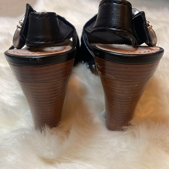 CALVIN KLEIN Valerie Black High Heel Shoes 9 Platform Spring Summer Woman’s - Picture 9 of 12